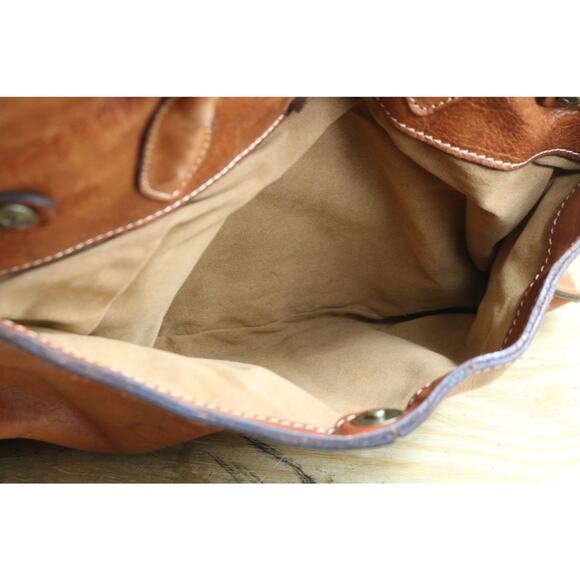 Patricia Nash Bag Brown Leather Rodano Satchel Large Shoulder Bag - Picture 12 of 16